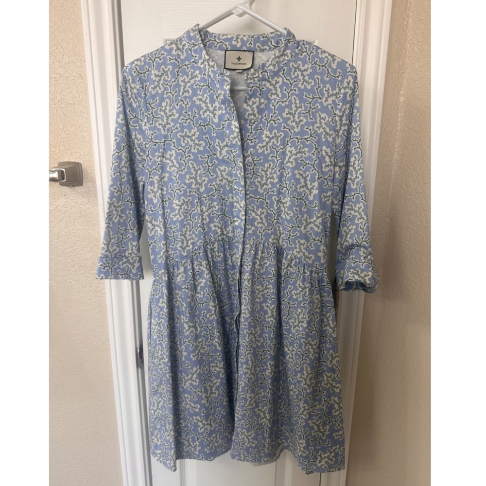 Tuckernuck Royal Shirtdress Size XS - Royal Reef Print